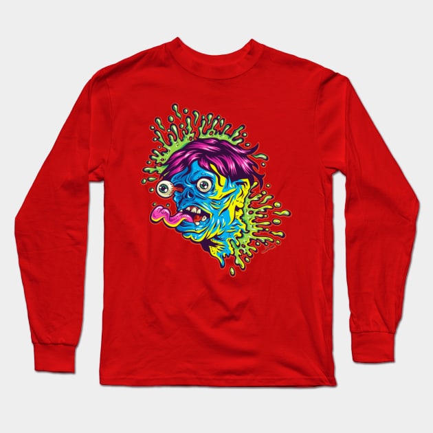 Pop Zombie Long Sleeve T-Shirt by renatodsc